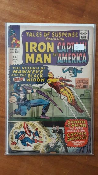 Tales Of Suspense 64 Iron Man Captain America Comic Book Rm14 - 63