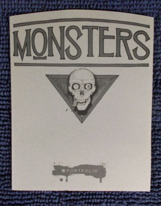 Monsters Portfolio 1988 13 Plates 23/500 Moebius Mignola Nelson O 