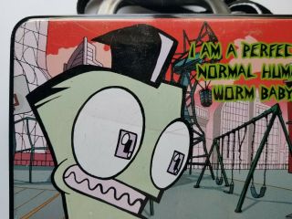 Invader Zim & Gir Metal Lunch Box with Strap - 2001 Rare Collectible 4