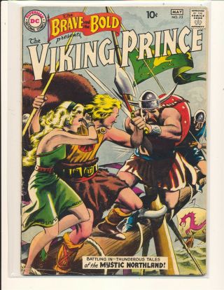 Brave & The Bold 23 - Viking Prince Origin By Kubert Vg Cond.