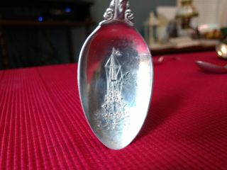 Antique Sterling silver Souvenir Spoon 22 grams piece of history 2