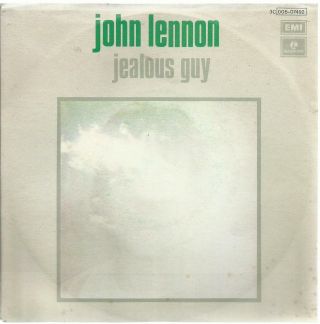 John Lennon Jealous Guy/going Down On Love Italy 1971 7 " Ps Beatles