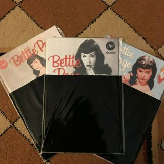 Bettie Page Racy/sexy Black Bag Photo Variant Set Of 3 W/unbound 1 (2019)
