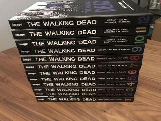 The Walking Dead Books 1 - 12 Hardcover Black & White Graphic Novels Kirkman