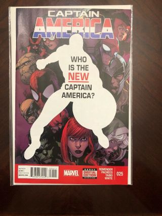 Captain America 25 1st Sam Wilson Falcon As Captain America Marvel Comics