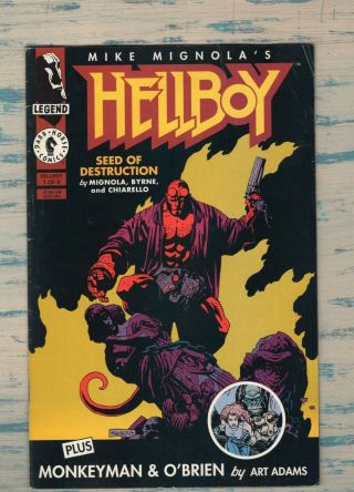 Hellboy 1,  Seed Of Destruction 1 Of 4 Mini - Series 1st Hellboy Title