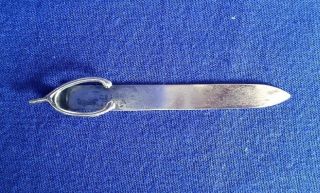 Vtg Old Sterling Silver Wishbone Bookmark