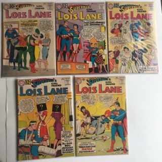 Superman’s Girl Friend Lois Lane 29 36,  37 38 39 Low Mid - Grade Comics Silver Age