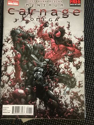 Minimum Carnage Omega 1 Vfnm Beauty Venom Signed By Stan Lee