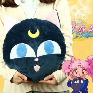 14 " Anime Sailor Moon Pet Cat Luna Plush Ball Beads Cushion Pillow Toys Gifts