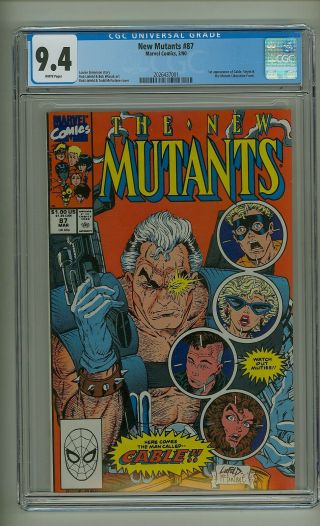 Mutants 87 (cgc 9.  4) White Pages; 1st App.  Cable,  Stryfe,  And Mlf (c 23613)