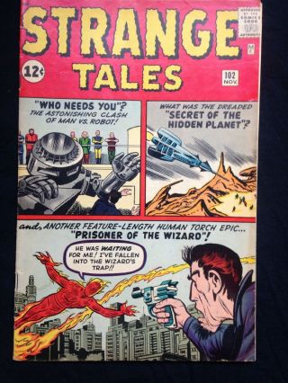 1962 Marvel Strange Tales 102 1st Apperance The Wizard