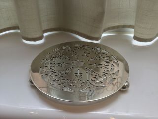 Lovely Antique William Suckling Silver Plated Tea Pot Trivet/ Tray