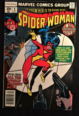 The Spider - Woman Vol.  1 1 Apr/1978 1st Issue " A Future Uncertain " 7.  5 Vf -