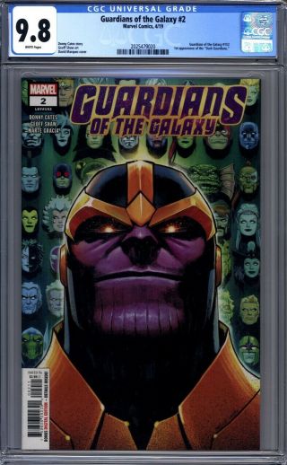 Guardians Of The Galaxy 2 1st Appearance Of The Dark Guardians Thanos Cgc 9.  8