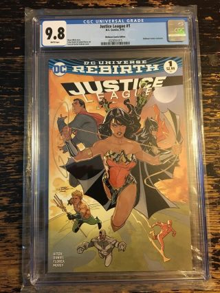 Justice League 1 Cgc 9.  8 Terry Dodson Cover (dc) Combine