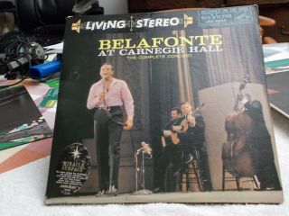 Harry Belafonte - At Carnegie Hall - Rca Living Stereo 2 - Lp First Press Ex - Ex