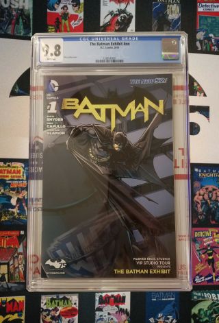 Batman 1 The 52 Dc Comic Variant Warner Bros Studio Tour Cgc 9.  8 Nm -