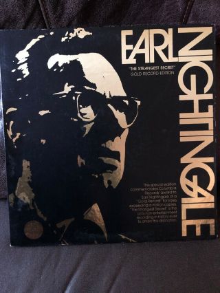 Earl Nightingale The Strangest Secret Lp Gold Record Edition.  Rare.