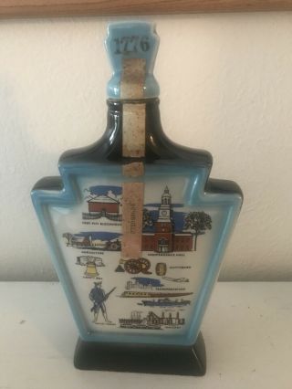 Historic Pennsylvania The Keystone State Jim Beam Bottle 1776 4