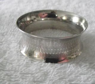 A Vintage Sterling Silver Napkin Ring - Hallmarked