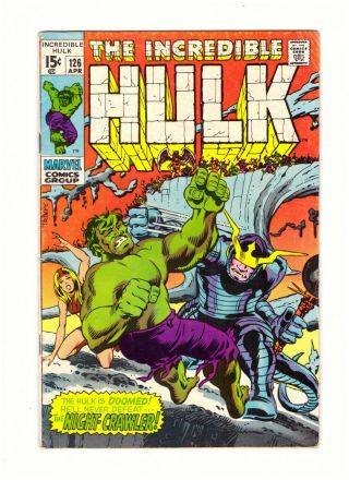 The Incredible Hulk 126 1st Apps Of Valkyrie