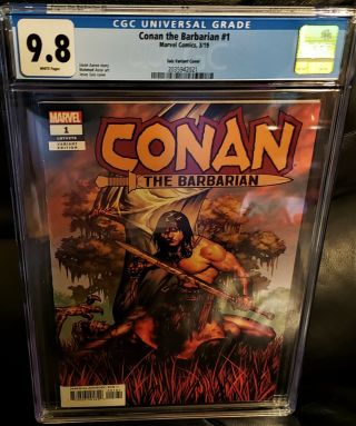 Conan The Barbarian 1 Cgc 9.  8 Jesus Saiz Variant Cover 1st Print