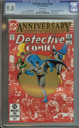 Detective Comics 526 Cgc 9.  8 Dc Batman Death Of Jason Todd 