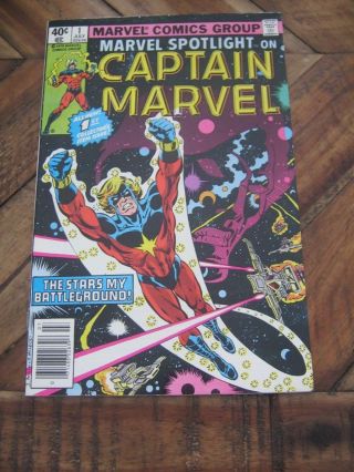 Marvel Spotlight Vol.  2 1 July 1979 Captain Marvel - Kurt Busiek Letter Kk