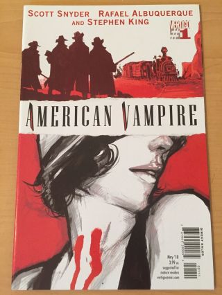 American Vampire 1 1st Print Vertigo 2010 Scott Snyder Stephen King Nm -