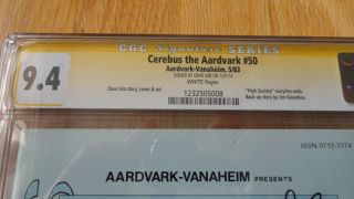 Cerebus the Aardvark 50 CGC signed Dave Sim 2