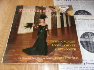 Decca Sxl 2022 - 23 Uk 1st Wbg Lehar - The Merry Widow Hilde Gueden Ex