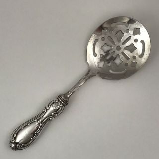 Italian Vintage Antique Sterling Silver Handle Tomato Server Serving Spoon Italy