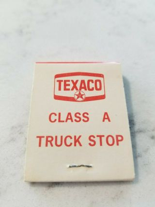 Texaco Truck Stop Ttma Matchbook