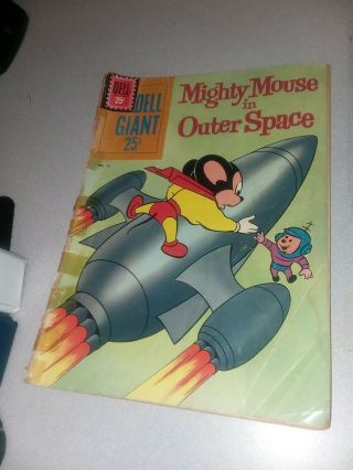 Mighty Mouse In Outer Space 43 (1961) Dell Giant Comic Vg,