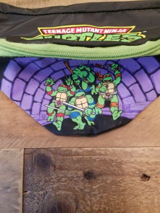 Vtg 1989 Tmnt Teenage Mutant Ninja Turtles Youth Kids Fanny Pack Bag Vintage