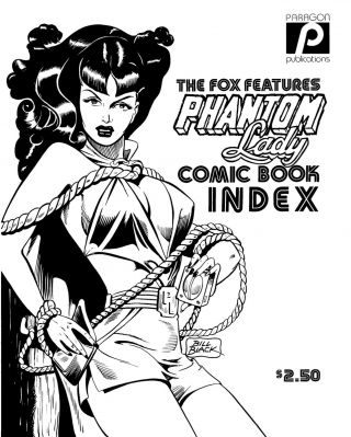 Phantom Lady Fox Comic Book Index No.  1 - Rare Paragon 1979 Bill Black -