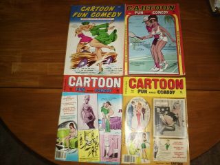 4 Cartoon Fun And Comedy Magazines Bill Ward Art