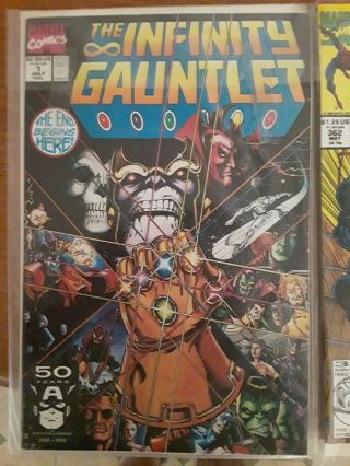 The Spider - Man 361 362 Infinity Gauntlet 1 all 3