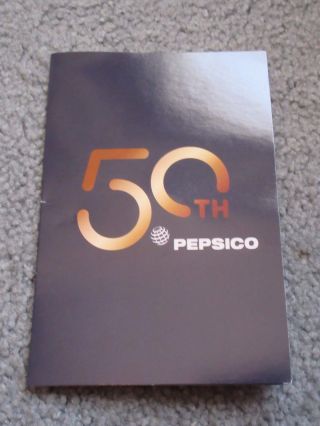 PEPSICO 50TH ANNIVERSARY LIMITED EDITION LAPEL PIN W/CERTIFICATE OF AUTHENTICITY 2