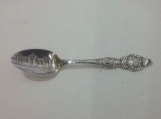 Sterling Silver Souvenir Spoon St.  Louis World 