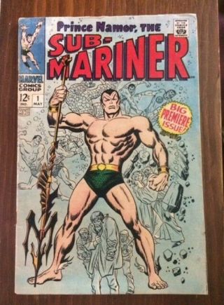 Sub - Mariner 1 (may 1968,  Marvel) Has Been Stored Bagged & Boarded