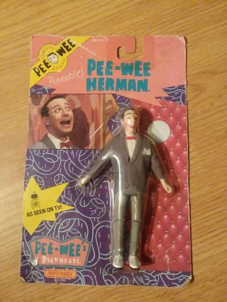 Pee Wee Herman Poseable Action Figure Vintage 1988 Matchbox