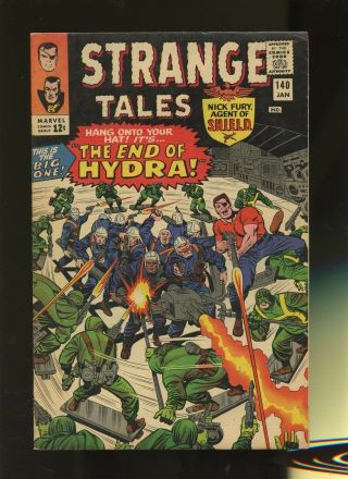 Strange Tales 140 Fn/vf 7.  0 1 Book Marvel The End Of Hydra 1966 Fury