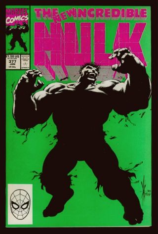 Marvel Comics The Incredible Hulk 377 1st Professor Hulk Vfn/nm 9.  0