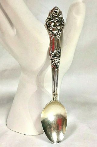 Antique Sterling Silver Demitasse Spoon By Baker Manchester