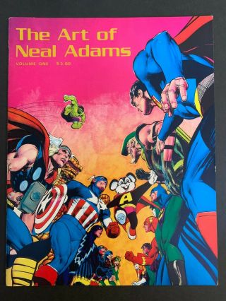 The Art Of Neal Adams Volume 1 1975 First Printing Vf 8.  0 Rare & Htf