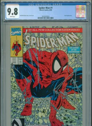 1990 Marvel Spider - Man 1 Torment Todd Mcfarlane Cgc 9.  8 White Box2