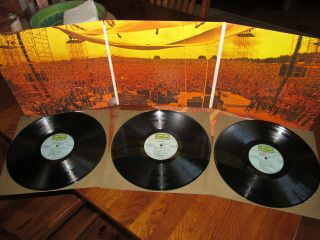 v/a WOODSTOCK Vinyl 3 Lp Set Jefferson Airplane Jimmy Hendrix Cotillion Beauty 2