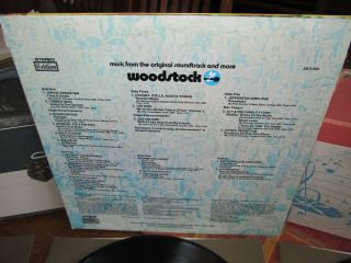 v/a WOODSTOCK Vinyl 3 Lp Set Jefferson Airplane Jimmy Hendrix Cotillion Beauty 4